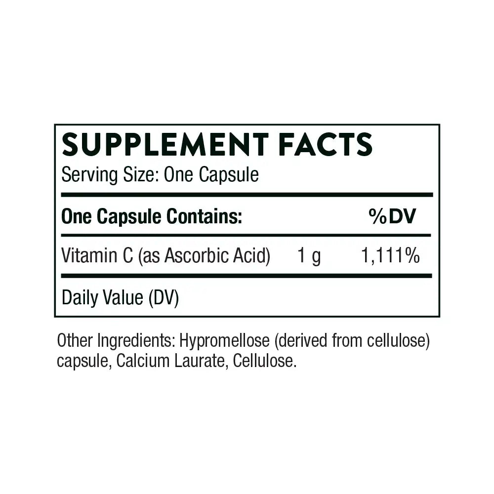Vitamin C 1,000 mg (formerly Ascorbic Acid)